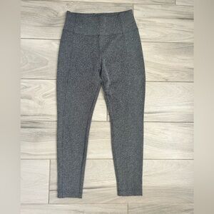 Athleta Black and White Herringbone Leggings MN